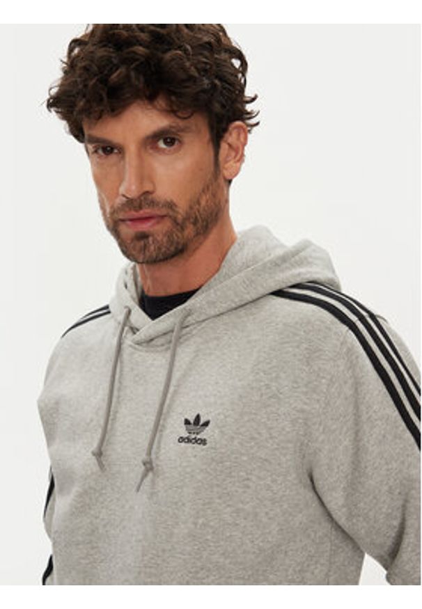 Adidas - adidas Bluza adicolor Classics 3-Stripes JY1376 Szary Regular Fit. Kolor: szary. Materiał: bawełna