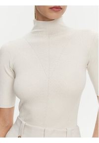 Kontatto Sweter 3M0530C Écru Regular Fit. Materiał: wiskoza