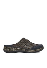 Rieker Klapki CEO-46376-14 Granatowy. Kolor: niebieski. Materiał: skóra #1