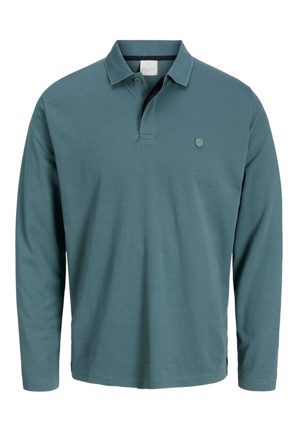 Jack & Jones - Jack&Jones Polo Crodney 12259645 Niebieski Regular Fit. Typ kołnierza: polo. Kolor: niebieski. Materiał: bawełna