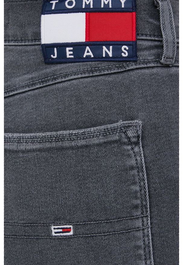 Tommy Jeans Jeansy MELANY CE683 damskie high waist. Stan: podwyższony. Kolor: szary
