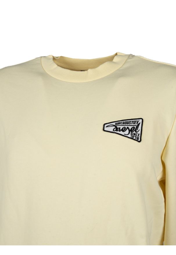 Diesel Bluza "S-Ginn " | A08686-0HAYT | Mężczyzna | Żółty. Kolor: żółty. Materiał: bawełna, poliester. Wzór: jednolity. Styl: elegancki