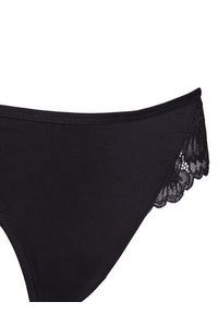 Hunkemöller Stringi Stormi 301620 Czarny. Kolor: czarny. Materiał: syntetyk