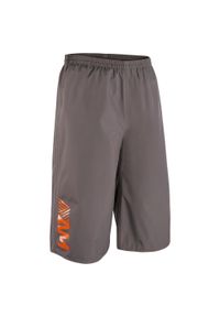 ROCKRIDER - Szorty rowerowe MTB Rockrider All Mountain. Kolor: szary, wielokolorowy, czarny. Materiał: poliester, materiał. Sport: kolarstwo #1