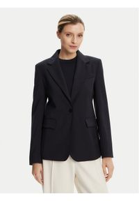 Weekend Max Mara Marynarka Lamine 2425046051 Granatowy Standard Fit. Kolor: niebieski. Materiał: wełna