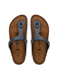 Birkenstock Japonki Gizeh BF 1021457 Szary. Kolor: szary. Materiał: skóra