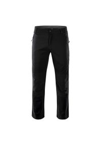 Elbrus - Spodnie Na Piesze Wędrówki Męskie Softshell Gaude. Kolor: czarny. Materiał: softshell. Sport: turystyka piesza