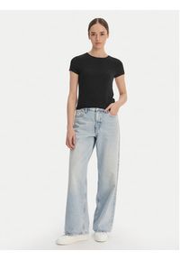 Calvin Klein T-Shirt LV00QS7618 Czarny Slim Fit. Kolor: czarny #3