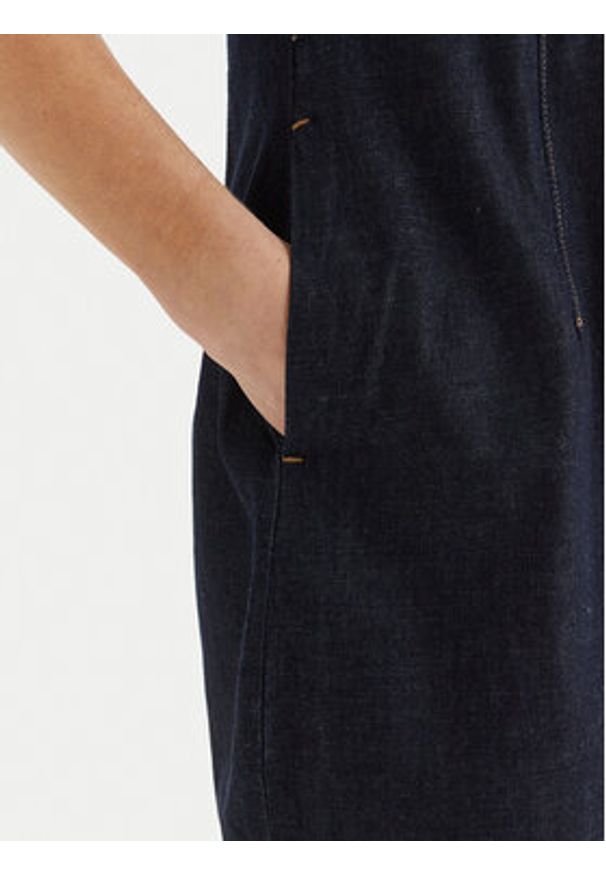 Calvin Klein Jeans Sukienka jeansowa LV047F797G Granatowy Regular Fit. Kolor: niebieski. Materiał: bawełna