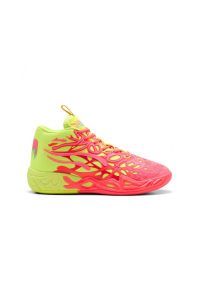 Buty do koszykówki Puma MB.04 1Love. Kolor: wielokolorowy, żółty, czerwony. Szerokość cholewki: normalna. Sport: koszykówka #1