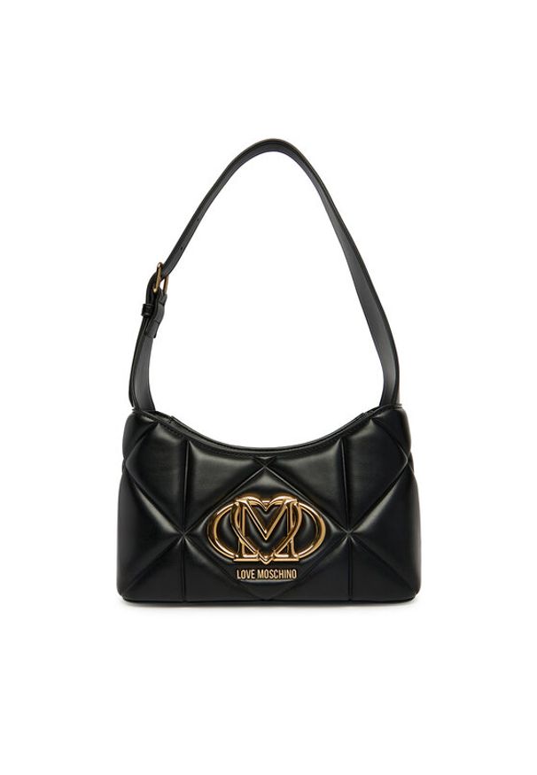 Love Moschino - LOVE MOSCHINO Torebka JC4258PP0OLC0000 Czarny. Kolor: czarny. Materiał: skórzane