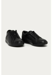 Calvin Klein - Buty skórzane. Nosek buta: okrągły. Zapięcie: sznurówki. Kolor: czarny. Materiał: skóra. Szerokość cholewki: normalna #4