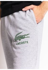 Spodnie męskie dresowe Lacoste Sport Croc Logo Jogger Pants (XH0229-CCA). Kolor: szary. Materiał: dresówka