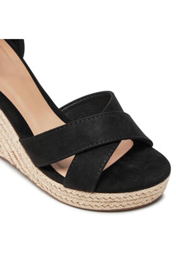 ONLY Shoes Espadryle Onlamelia-18 15335555 Czarny. Kolor: czarny. Materiał: skóra