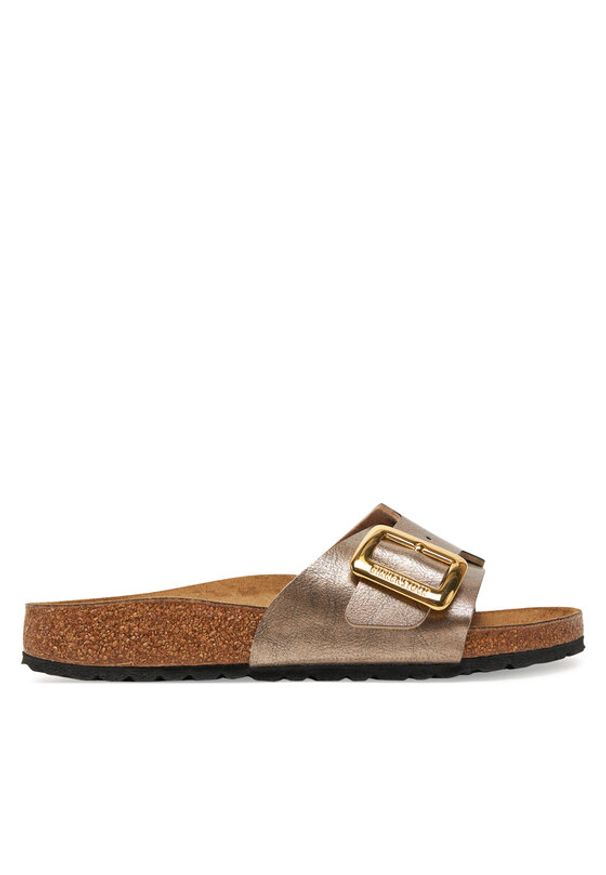 Birkenstock Klapki Catalina Cushion Buckle 1029416 Brązowy. Kolor: brązowy. Materiał: skóra