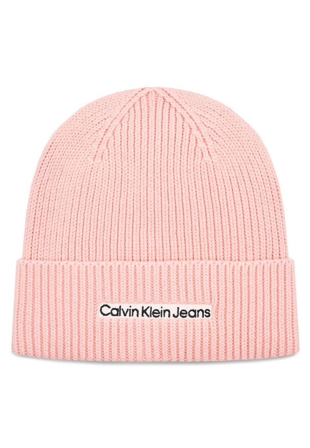 Calvin Klein Jeans Czapka K60K610119 Różowy. Kolor: różowy. Materiał: materiał, wełna