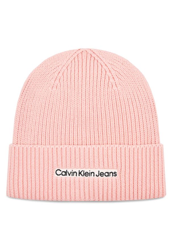 Calvin Klein Jeans Czapka K60K610119 Różowy. Kolor: różowy. Materiał: wełna, materiał