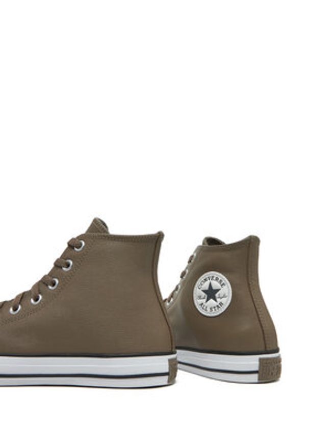 Converse Trampki Chuck Taylor All Star Faux Leather Hi A09482C 216 Brązowy. Kolor: brązowy. Materiał: materiał