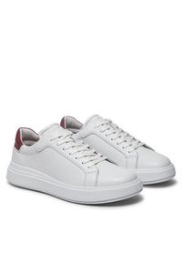 Calvin Klein Sneakersy Low Top Lace Up Lth HM0HM01016 Biały. Kolor: biały. Materiał: skóra #4