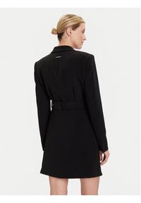 Karl Lagerfeld - KARL LAGERFELD Sukienka koktajlowa A4W13023 Czarny Slim Fit. Typ kołnierza: dekolt w karo. Kolor: czarny. Materiał: lyocell. Styl: wizytowy #5