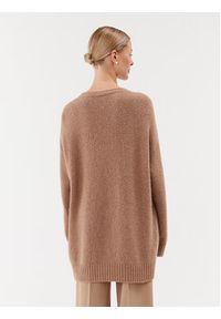 Weekend Max Mara Sweter Xanadu 23536611 Beżowy Relaxed Fit. Kolor: beżowy. Materiał: wełna