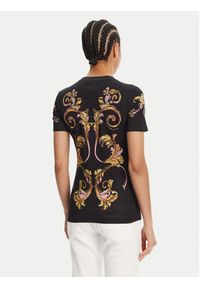 Versace Jeans Couture T-Shirt 78HAH6P8 Czarny Slim Fit. Kolor: czarny. Materiał: bawełna #3