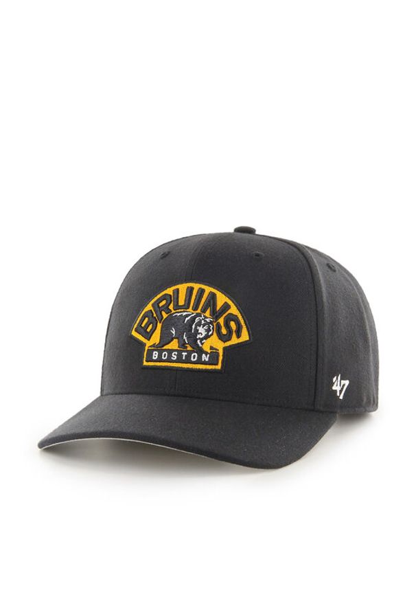47 Brand Czapka z daszkiem NHL Boston Bruins H-CLZOE01WBP Czarny. Kolor: czarny. Materiał: materiał, akryl