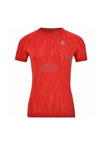 Koszulka do biegania damska Odlo T-shirt ZEROWEIGHT CERAMIC. Kolor: czerwony