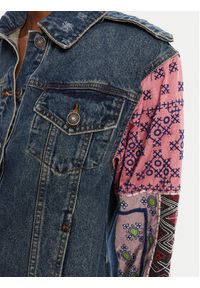 Desigual Kurtka jeansowa Etnic 25WWED14 Kolorowy Regular Fit. Materiał: bawełna. Wzór: kolorowy #4