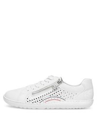 Rieker Sneakersy 52824-80 Biały. Kolor: biały. Materiał: skóra