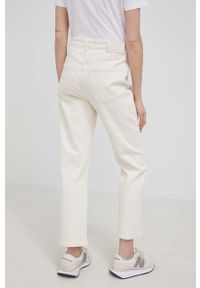 Marc O'Polo jeansy Linde damskie high waist. Stan: podwyższony. Kolor: beżowy #2