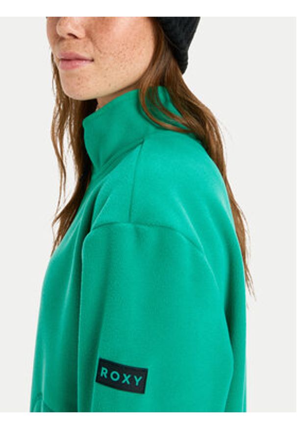 Roxy Polar Moonrising ERJFT04972 Zielony Regular Fit. Kolor: zielony. Materiał: syntetyk