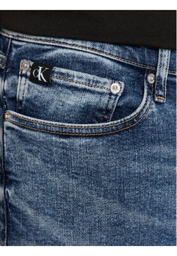 Calvin Klein Jeans Jeansy J30J324810 Niebieski Skinny Fit. Kolor: niebieski