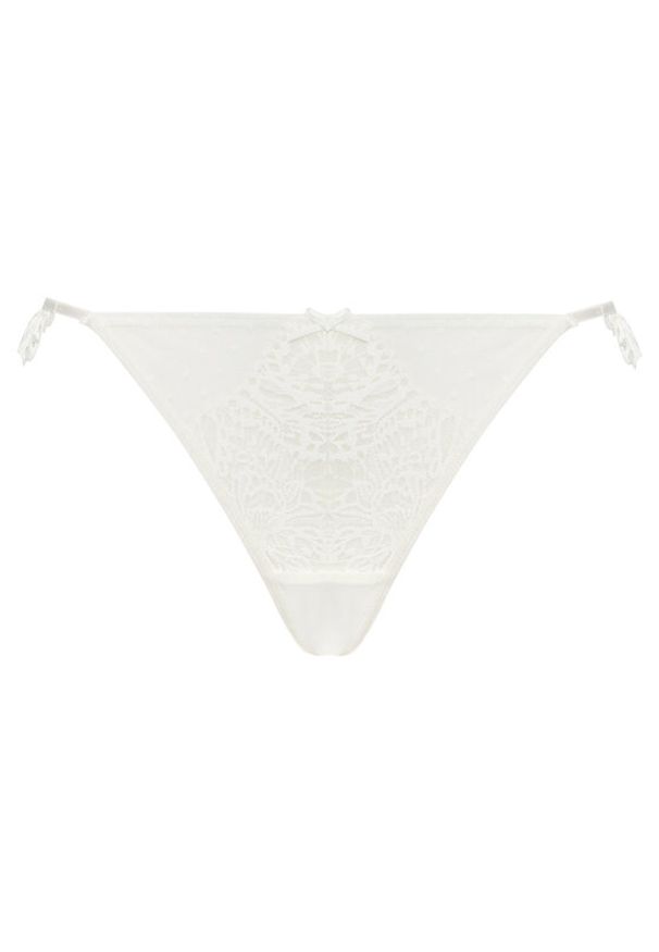 Hunkemöller Stringi 302385 Écru. Materiał: syntetyk