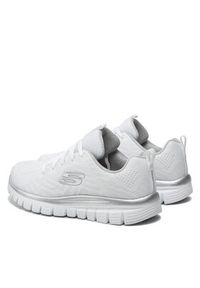 skechers - Skechers Sneakersy Get Connected 12615/WSL Biały. Kolor: biały. Materiał: materiał #4