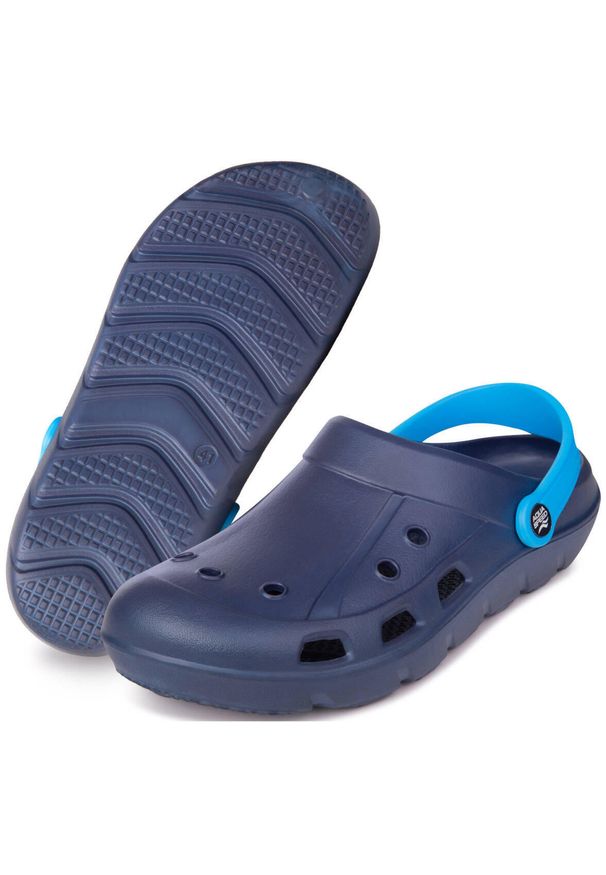 Klapki basenowe Aqua Speed Lora. Kolor: niebieski. Styl: sportowy