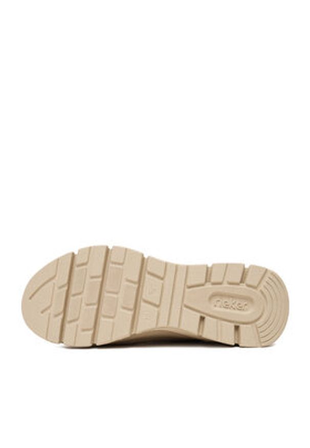 Rieker Sneakersy 48050-60 Beżowy. Kolor: beżowy. Materiał: materiał, syntetyk