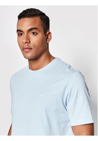 BOSS - Boss T-Shirt Thompson 01 50468347 Błękitny Regular Fit. Kolor: niebieski. Materiał: bawełna #4