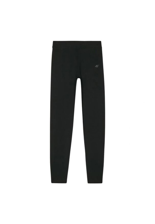 4f - Legginsy Damskie WMM00TTIGF195. Kolor: czarny. Sport: turystyka piesza