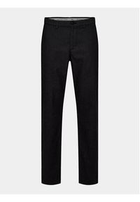 Selected Homme Chinosy 16090139 Czarny Slim Fit. Kolor: czarny. Materiał: syntetyk