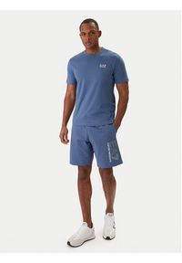 EA7 Emporio Armani T-Shirt 8NPT25 PJVPZ Granatowy Regular Fit. Kolor: niebieski. Materiał: bawełna #2