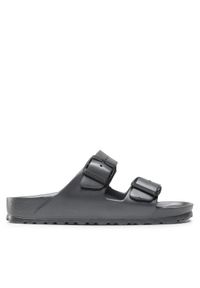 Birkenstock Klapki Arizona EVA 1001498 Szary. Kolor: szary. Materiał: skóra