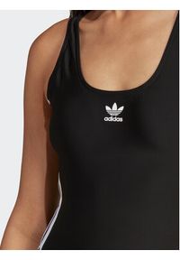 Adidas - adidas Strój kąpielowy Adicolor 3-Stripes Swimsuit HS5391 Czarny Slim Fit. Kolor: czarny. Materiał: syntetyk #5