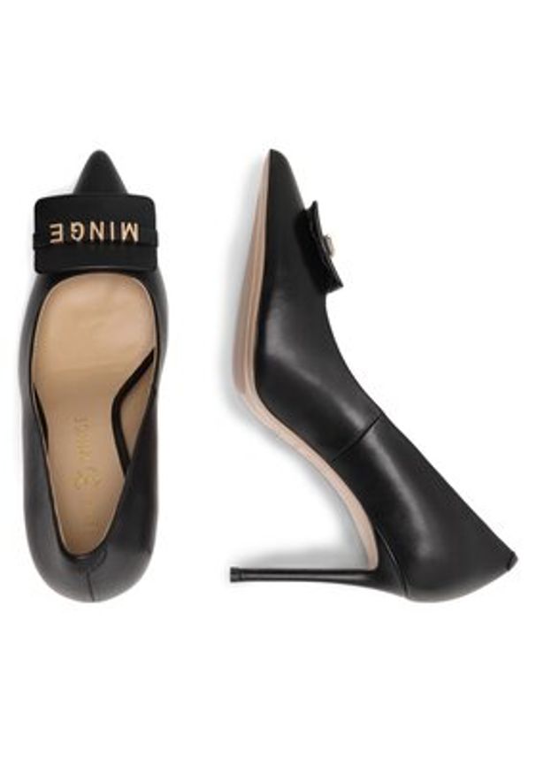 Eva Minge Szpilki KONSTANCA-1013 Czarny. Kolor: czarny. Materiał: skóra. Obcas: na szpilce