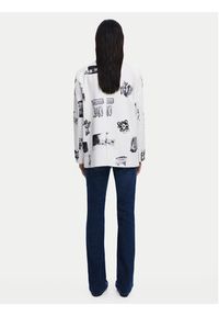 Desigual Marynarka 25SWEW15 Biały Regular Fit. Kolor: biały. Materiał: syntetyk #2