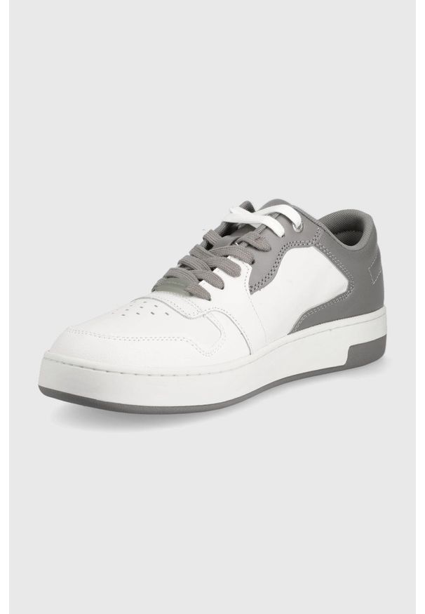 Calvin Klein Jeans buty kolor szary. Zapięcie: sznurówki. Kolor: szary. Materiał: guma