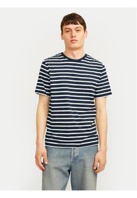 Jack & Jones - Jack&Jones T-Shirt Organic Basic 12156101 Granatowy Slim Fit. Kolor: niebieski. Materiał: bawełna