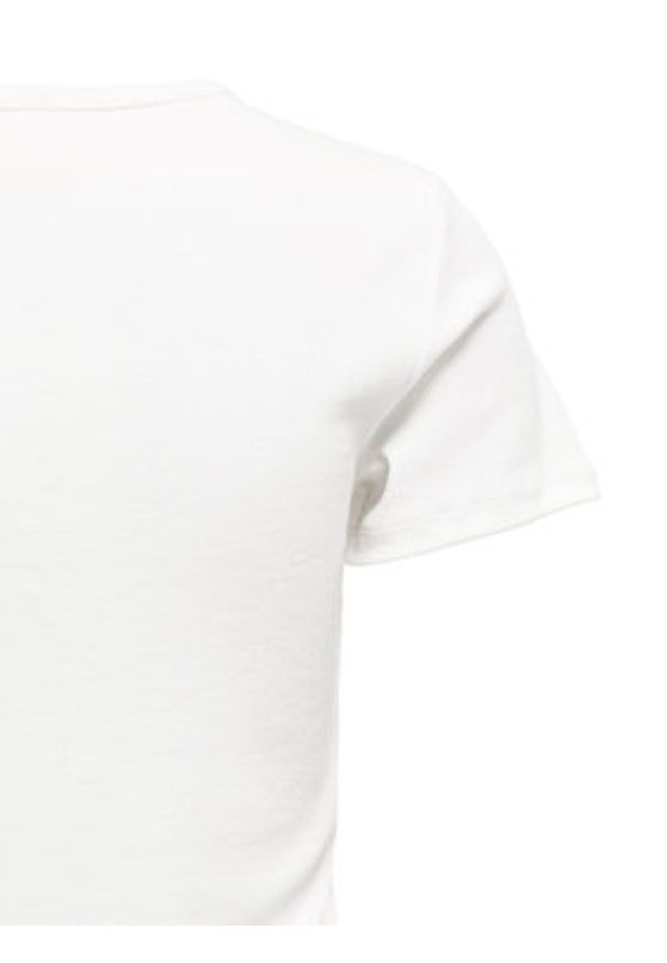 only - ONLY T-Shirt Daniella 15350554 Biały Slim Fit. Kolor: biały. Materiał: syntetyk