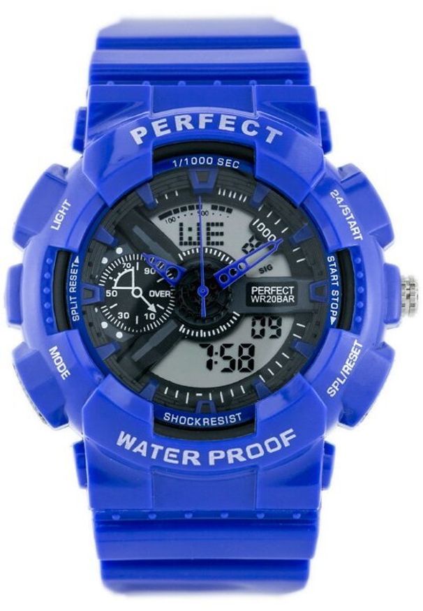 Zegarek Perfect ZEGAREK MĘSKI PERFECT SHOCK - blue