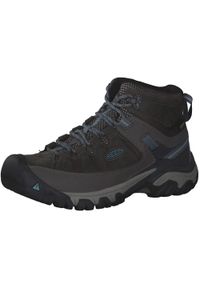 keen - Buty trekkingowe damskie Keen Targhee III Mid WP. Zapięcie: sznurówki. Kolor: wielokolorowy, niebieski, szary. Materiał: tkanina, materiał, skóra, syntetyk. Szerokość cholewki: normalna